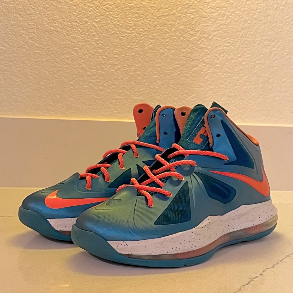 Nike LeBron X (GS) - Neo Turquoise / Bright Citrus - Windchill